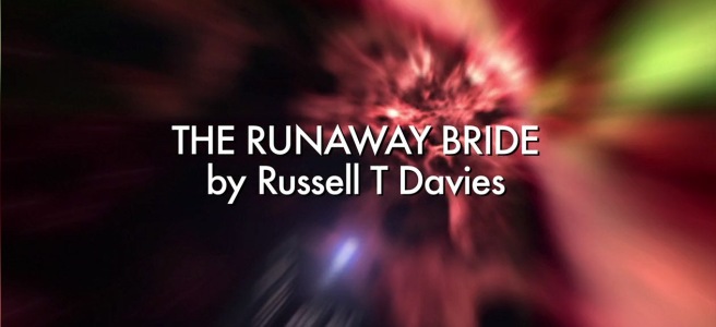doctor who the runaway bride review donna noble wedding christmas special russell t davies euros lyn tardis title sequence